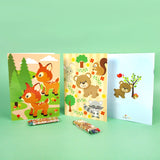 Woodland Animals Coloring Books with Crayons – Set of 6 or 12