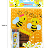 Honeybees Coloring Books with Crayons – Set of 6 or 12