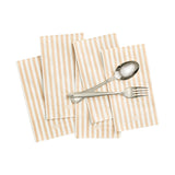 Tonal Striped Disposable Napkin Beige Set of 50 Pieces