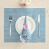 Tonal Striped Disposable Napkin Blue Set of 50 Pieces