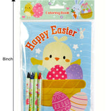 Easter Coloring Books with Crayons - Set of 6 or 12