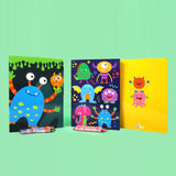 Monster Coloring Books with Crayons – Set of 6 or 12