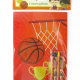Basketball Coloring Books with Crayons – Set of 6 or 12