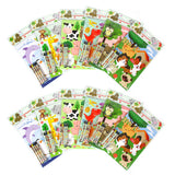 Animal Coloring Books with Crayons – Set of 6 or 12
