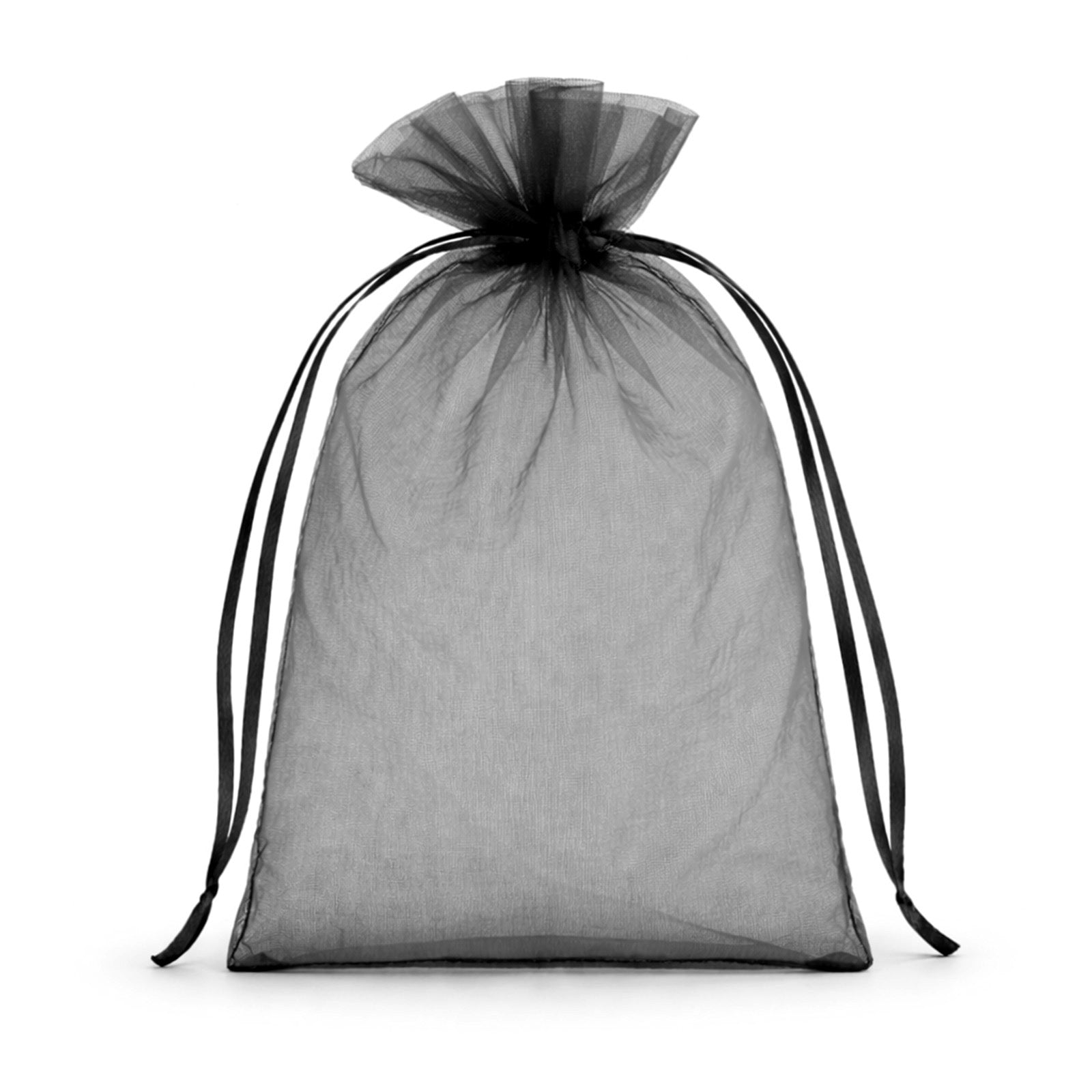 Black Organza Favor Bags, 5" x 7" (100 Pack)