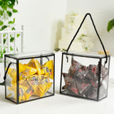 Clear Favor Boxes with Rope Handles (25 Pack)