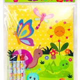 Butterfly & Flowers Coloring Books with Crayons – Set of 6 or 12
