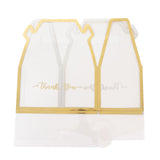 Clear Gable Treat Boxes with Gold Trim (25 Pack)