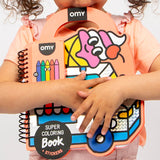 Super Coloring Book with Stickers and Crayons - Yummy Theme