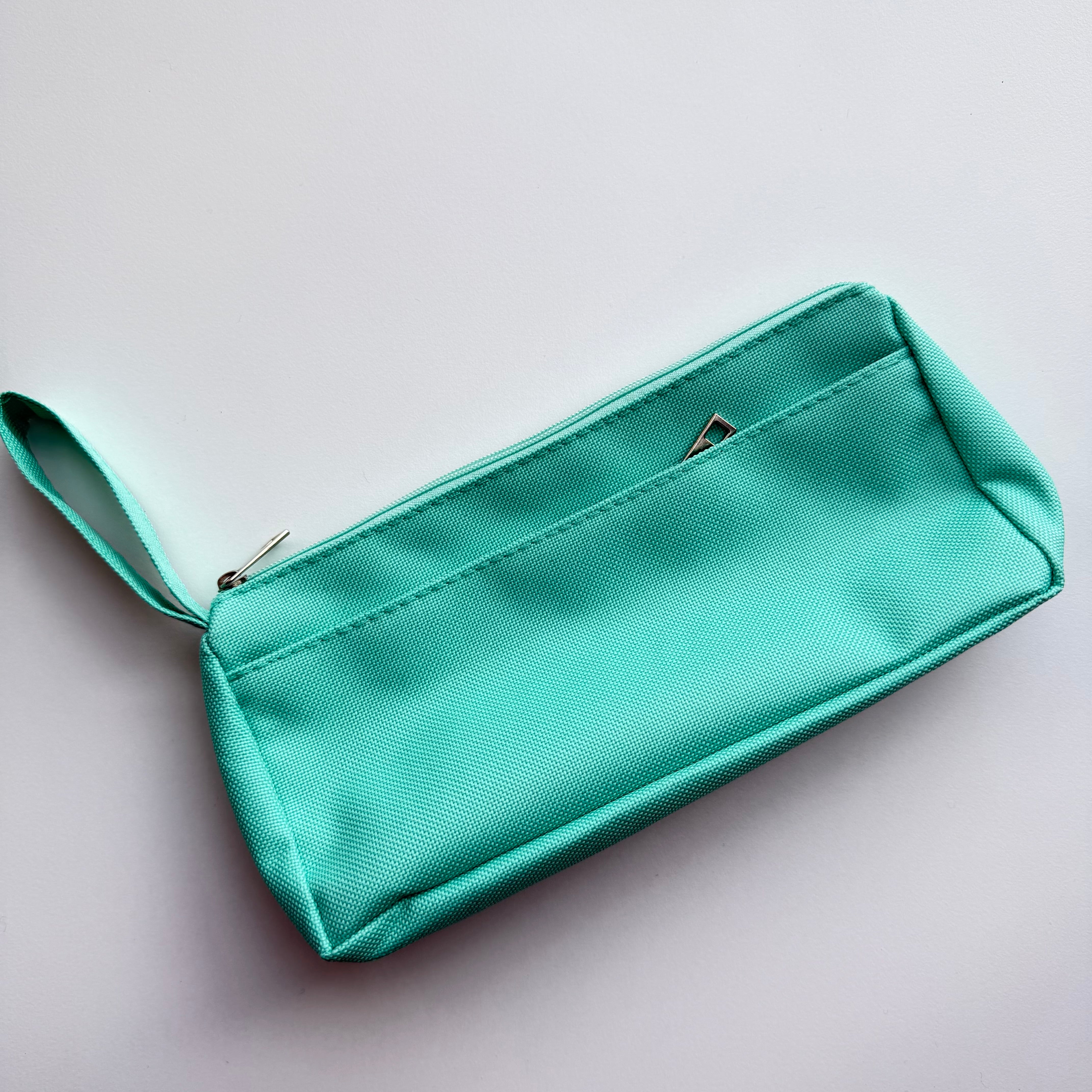 Fabric Pencil Case with Handle — Double Zipper Pockets