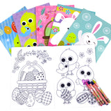 Easter Coloring Books with Crayons  – Set of 6 or 12