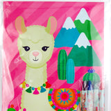 Llamas Coloring Books with Crayons – Set of 6 or 12