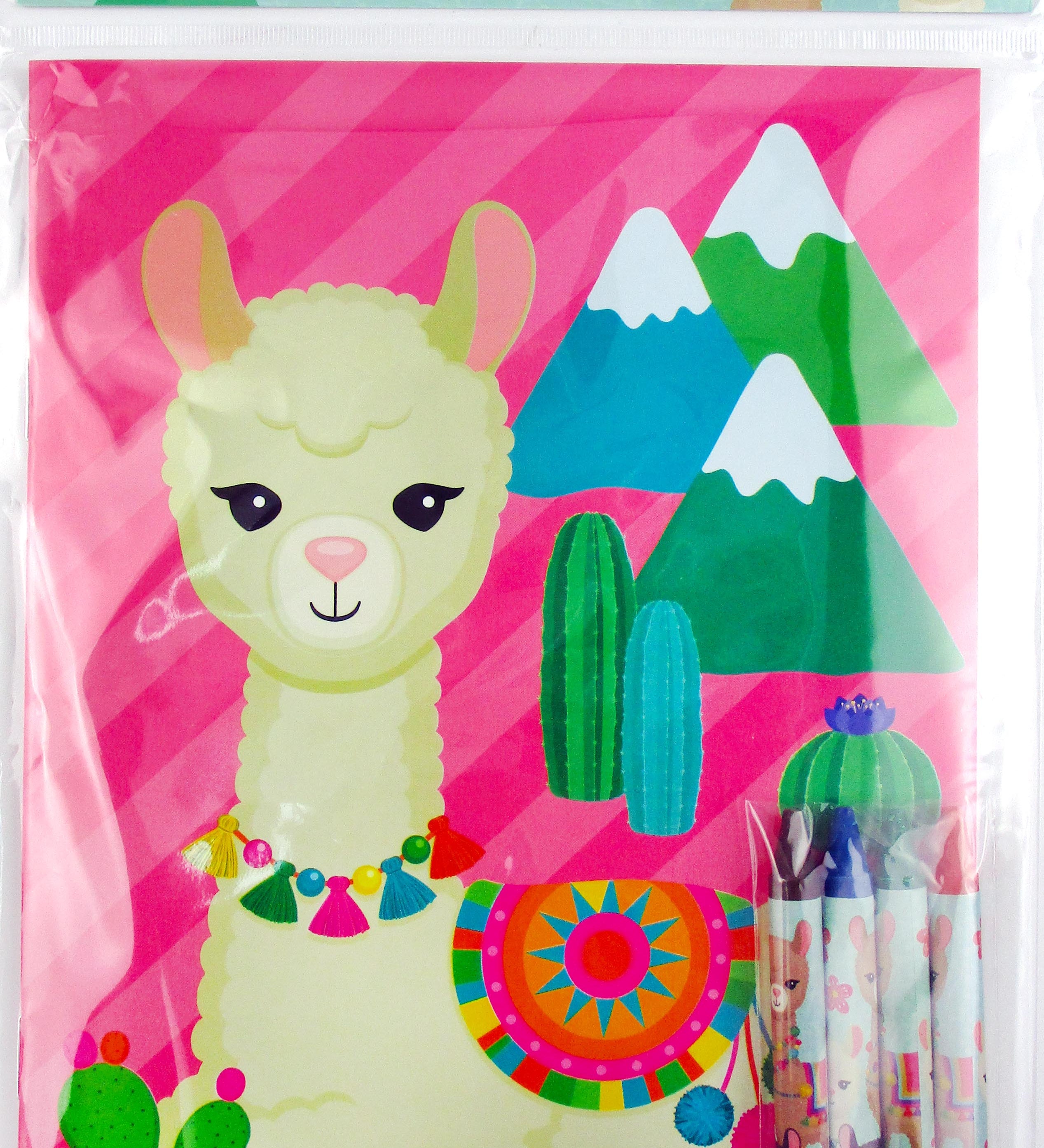 Llamas Coloring Books with Crayons