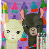 Llamas Coloring Books with Crayons – Set of 6 or 12