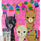 Llamas Coloring Books with Crayons – Set of 6 or 12
