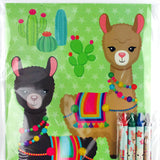 Llamas Coloring Books with Crayons – Set of 6 or 12
