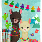 Llamas Coloring Books with Crayons – Set of 6 or 12