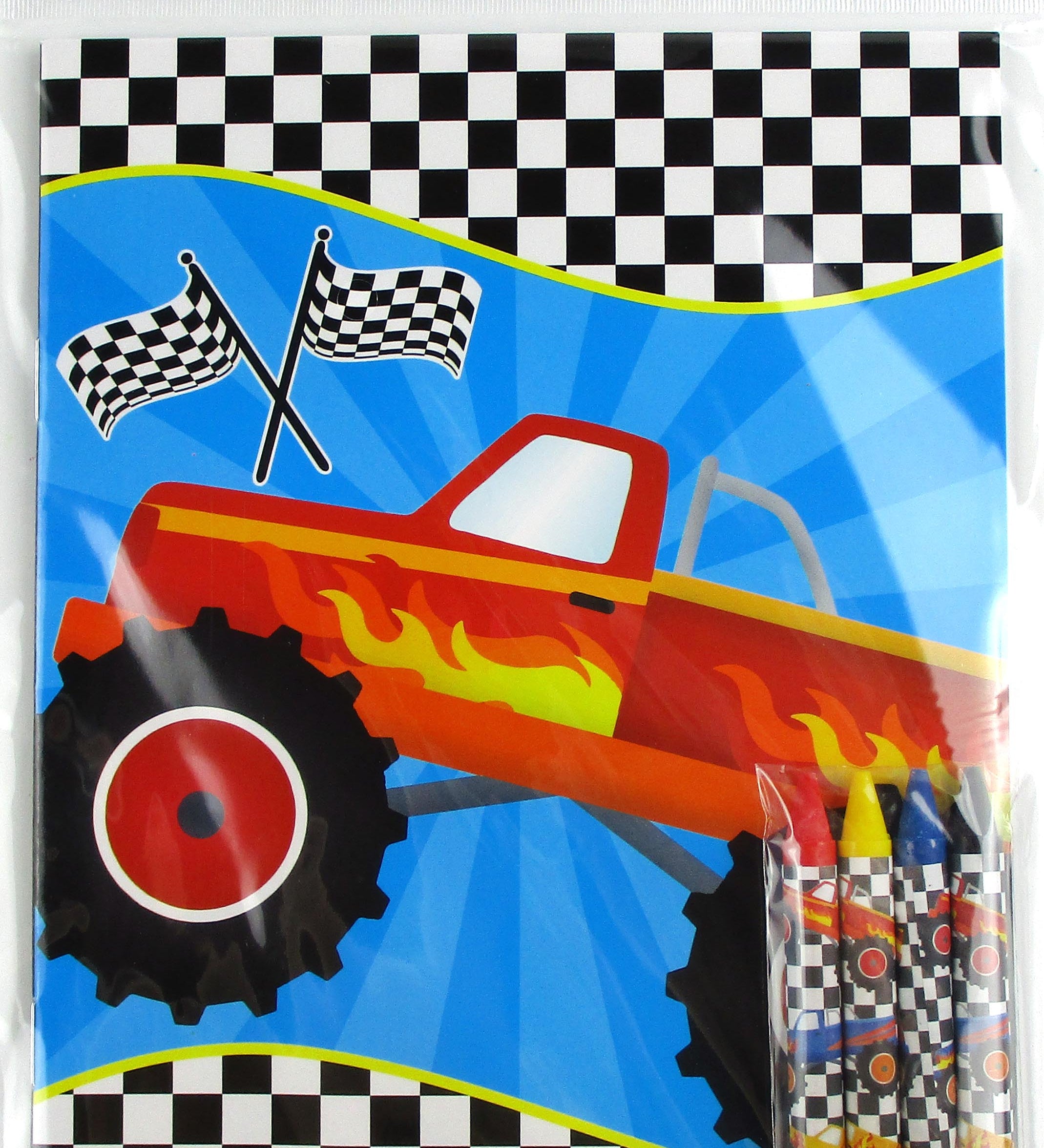 Monster Truck Coloring Books with Crayons
