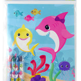 Shark Family Coloring Books with Crayons  – Set of 6 or 12