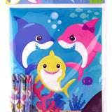 Shark Family Coloring Books with Crayons  – Set of 6 or 12