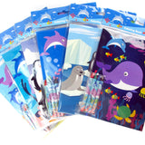 Ocean Life Coloring Books with Crayons – Set of 6 or 12