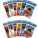 Superhero Coloring Books with Crayons – Set of 6 or 12