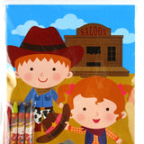 Cowboy & Cowgirl Coloring Books with Crayons – Set of 6 or 12