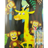 Safari Animals Coloring Books with Crayons – Set of 6 or 12