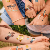 Metallic Horse Temporary Tattoos