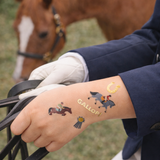Metallic Horse Temporary Tattoos