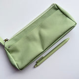Fabric Pencil Case with Handle — Double Zipper Pockets