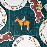 Equestrian Horse Dessert Plates (7 Inch) | Horse Party Supplies (x12)