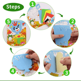 Cartoon 3D EVA Foam Sticker Puzzle Set - Kids Craft Activity Toy, Multiple Animal Patterns