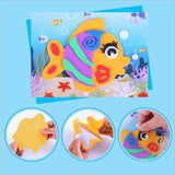 Cartoon 3D EVA Foam Sticker Puzzle Set - Kids Craft Activity Toy, Multiple Animal Patterns
