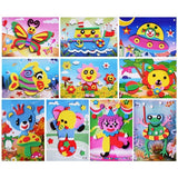 Cartoon 3D EVA Foam Sticker Puzzle Set - Kids Craft Activity Toy, Multiple Animal Patterns