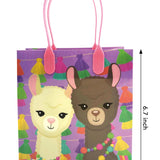 Llamas Party Favor Treat Bags - Set of 6 or 12