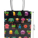 Monster Party Favor Treat Bags - Set of 6 or 12