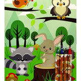 Woodland Animals Coloring Books with Crayons – Set of 6 or 12
