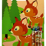 Woodland Animals Coloring Books with Crayons – Set of 6 or 12