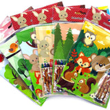 Woodland Animals Coloring Books with Crayons – Set of 6 or 12