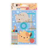 Cats Coloring Books with Crayons – Set of 6 or 12