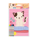 Cats Coloring Books with Crayons – Set of 6 or 12