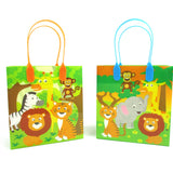 Safari Jungle Animals Party Favor Bags Treat Bags - Set of 6 or 12