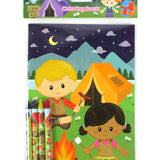Camping Coloring Books with Crayons – Set of 6 or 12
