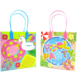 Pool Beach Summer Party Favor Bags Treat Bags - Set of 6 or 12
