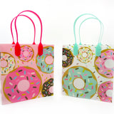 Donuts Party Favor Bags Treat Bags - Set of 6 or 12