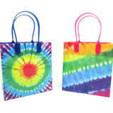 Tie Dye Party Favor Bags Treat - Set of 6 or 12