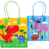 Dinosaur Party Favor Bags Treat Bags - Set of 6 or 12