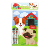Dogs & Puppies Coloring Books with Crayons – Set of 6 or 12