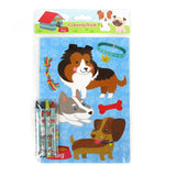 Dogs & Puppies Coloring Books with Crayons – Set of 6 or 12